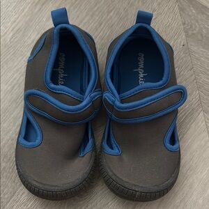 Oomphies Blue and Gray Water Shoes with Velcro Closure